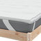 vidaXL - Matrasbeschermer - 200x220 - cm - wit