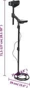 vidaXL - Metaaldetector - auto-tune - 18 - cm - zoekdiepte - met - pinpoint