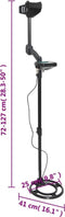 vidaXL - Metaaldetector - met - LCD-scherm - 24 - cm - zoekdiepte