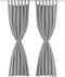 vidaXL - Micro-satijnen - gordijnen - met - lussen - 140x175 - cm - grijs - 2 - st