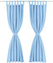 vidaXL - Micro-satijnen - gordijnen - met - lussen - 140x175 - cm - turquoise - 2 - st
