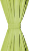 vidaXL - Micro-satijnen - gordijnen - met - lussen - 140x175 - cm - groen - 2 - st