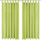 vidaXL - Micro-satijnen - gordijnen - met - lussen - 140x225 - cm - groen - 2 - st