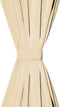 vidaXL - Micro-satijnen - gordijnen - met - lussen - 140x225 - cm - beige - 2 - st