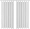 vidaXL - Micro-satijnen - gordijnen - met - lussen - 140x245 - cm - grijs - 2 - st