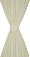 vidaXL - Micro-Satijnen - Gordijnen - met - Ringen - 140 - x - 175 - cm - 2 - stuks - (Creme)