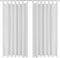 vidaXL - Micro-Satijnen - Gordijnen - met - Ringen - 140 - x - 175 - cm - 2 - stuks - (Zwart)