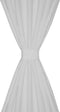 vidaXL - Micro-Satijnen - Gordijnen - met - Ringen - 140 - x - 225 - cm - 2 - stuks - (Wit)