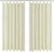 vidaXL - Micro-Satijnen - Gordijnen - met - Ringen - 140 - x - 225 - cm - 2 - stuks - (Creme)