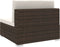 vidaXL - Middenbank - 1 - st - met - kussens - poly - rattan - bruin