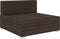 vidaXL - Middenbank - 1 - st - met - kussens - poly - rattan - bruin