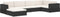 vidaXL - Middenbank - 1 - st - met - kussens - poly - rattan - grijs