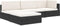 vidaXL - Middenbank - 1 - st - met - kussens - poly - rattan - grijs