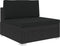 vidaXL - Middenbank - 1 - st - met - kussens - poly - rattan - zwart