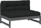 vidaXL - Middenbank - 120x80 - cm - massief - grenenhout - grijs