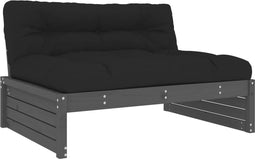 vidaXL - Middenbank - 120x80 - cm - massief - grenenhout - grijs