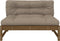 vidaXL - Middenbank - 120x80 - cm - massief - grenenhout - honingbruin