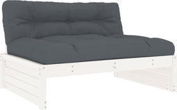 vidaXL - Middenbank - 120x80 - cm - massief - grenenhout - wit