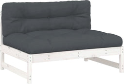 vidaXL - Middenbank - 120x80 - cm - massief - grenenhout - wit