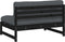 vidaXL - Middenbank - 120x80 - cm - massief - grenenhout - zwart