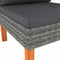 vidaXL - Middenbank - poly - rattan - en - massief - eucalyptushout