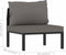 vidaXL - Middenbank - sectioneel - met - kussen - poly - rattan - antraciet