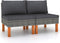 vidaXL - Middenbanken - 2 - st - poly - rattan - en - massief - eucalyptushout
