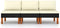 vidaXL - Middenbanken - 3 - st - poly - rattan - en - massief - eucalyptushout