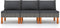 vidaXL - Middenbanken - 3 - st - poly - rattan - en - massief - eucalyptushout