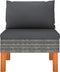 vidaXL - Middenbanken - 3 - st - poly - rattan - en - massief - eucalyptushout