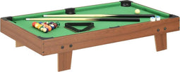vidaXL - Minipooltafel - 3 - Feet - 92x52x19 - cm - bruin - en - groen