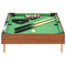 vidaXL - Minipooltafel - 3 - Feet - 92x52x19 - cm - bruin - en - groen