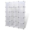 vidaXL - Modulaire - kast - met - 14 - compartimenten - wit - 37 - x - 146 - x - 180,5 - cm