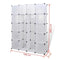 vidaXL - Modulaire - kast - met - 14 - compartimenten - wit - 37 - x - 146 - x - 180,5 - cm