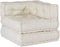 vidaXL - Modulaire - poef - 70x70x54 - stof - crème