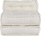 vidaXL - Modulaire - poef - 70x70x54 - stof - crème