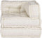 vidaXL - Modulaire - poef - 70x70x54 - stof - crème