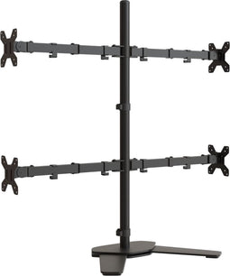 vidaXL - Monitorbeugel - VESA - 75/100 - mm - zwart - staal