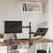 vidaXL - Monitorbeugel - VESA - 75/100 - mm - zwart - staal