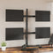 vidaXL - Monitorbeugel - VESA - 75/100 - mm - zwart - staal
