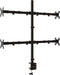 vidaXL - Monitorbeugel - VESA - 75/100 - mm - zwart - staal