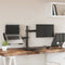 vidaXL - Monitorbeugel - VESA - 75/100 - mm - zwart - staal