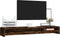 vidaXL - Monitorstandaard - 100x24x13 - cm - bewerkt - hout - gerookt - eikenkleurig