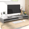 vidaXL - Monitorstandaard - 100x24x13 - cm - bewerkt - hout - grijs - sonoma - eiken