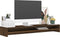 vidaXL - Monitorstandaard - 100x24x13 - cm - bewerkt - hout - bruineikenkleurig