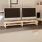 vidaXL - Monitorstandaard - 100x24x13 - cm - massief - grenenhout