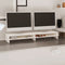 vidaXL - Monitorstandaard - 100x24x13 - cm - massief - grenenhout - wit