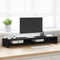 vidaXL - Monitorstandaard - 100x24x13 - cm - spaanplaat - zwart - eikenkleurig