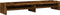 vidaXL - Monitorstandaard - 100x24x16 - cm - bewerkt - hout - gerookt - eikenkleurig