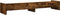 vidaXL - Monitorstandaard - 100x24x16 - cm - bewerkt - hout - gerookt - eikenkleurig